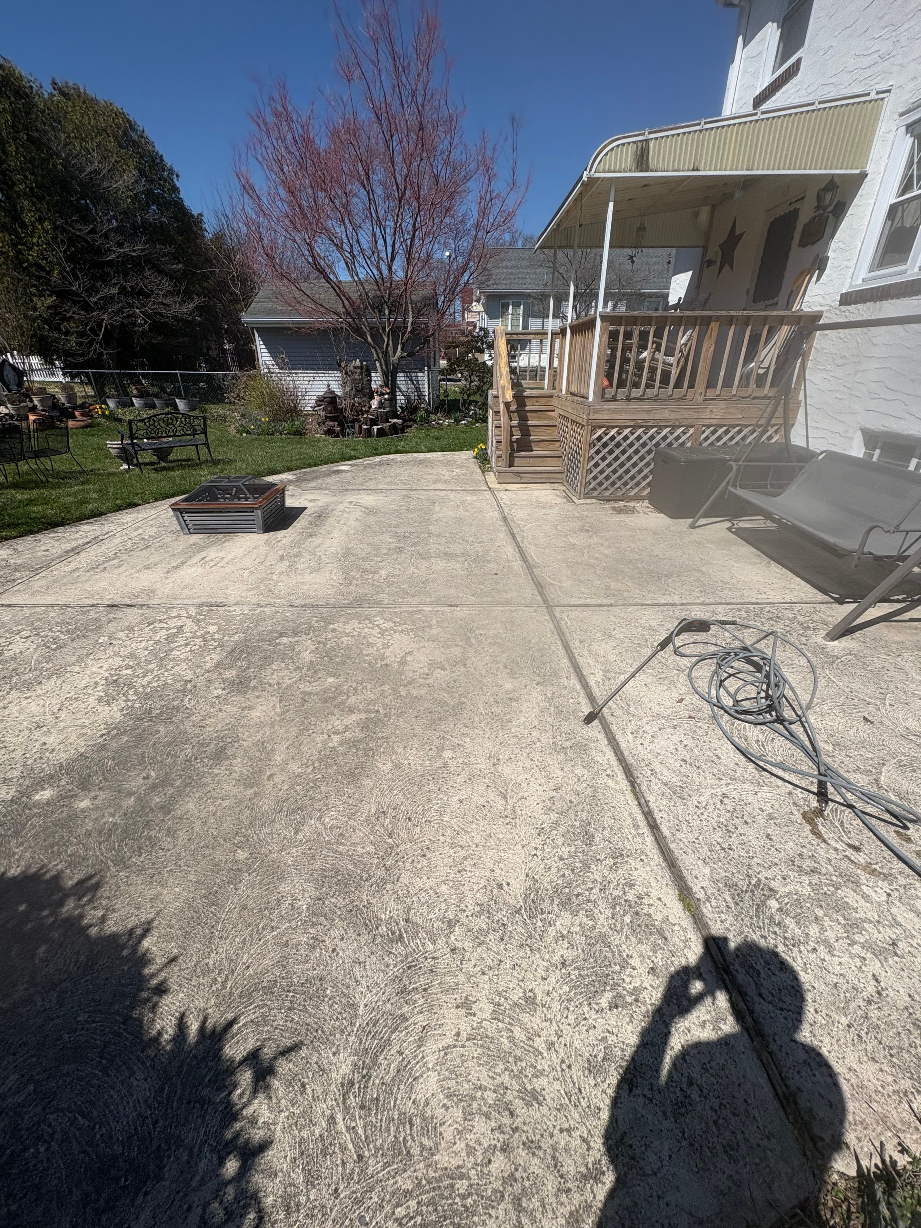 Patio / Concrete Cleaning - Before
